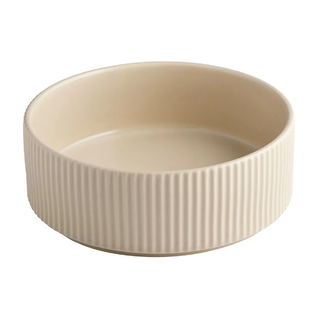 APS THE GRID Porcelain Bowls Sand 550ml (6 Pack)