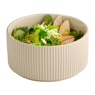 APS THE GRID Porcelain Bowls Sand 1.6Ltr (6 Pack) - Image 2