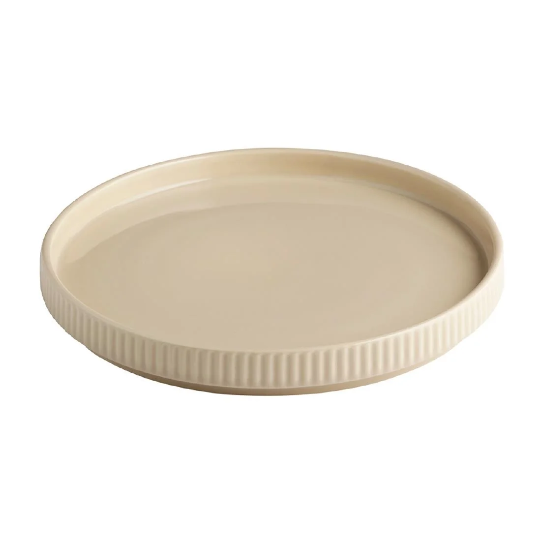 APS THE GRID Porcelain Plates Sand 200mm (6 Pack) - Image 2
