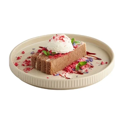 APS THE GRID Porcelain Plates Sand 200mm (6 Pack) - Image 2