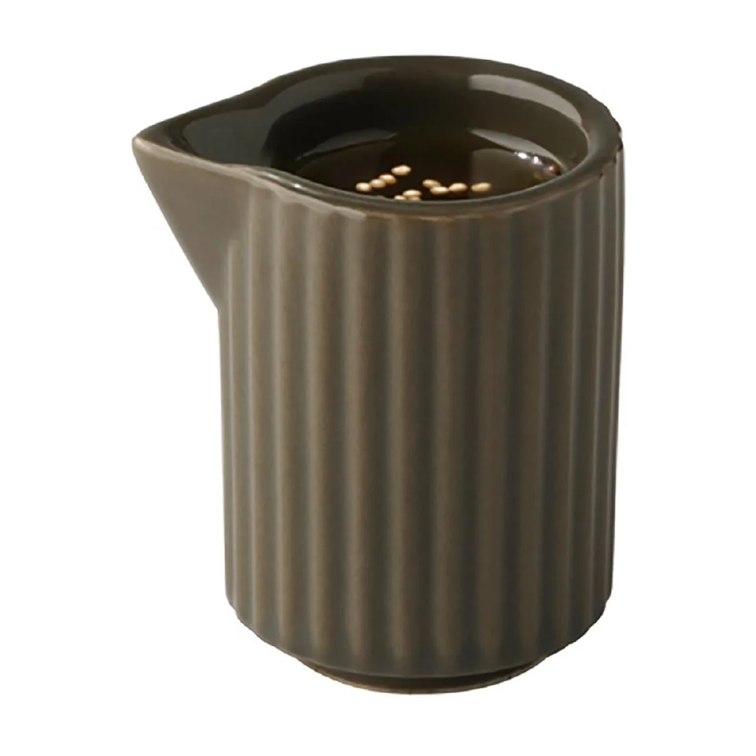 APS THE GRID Porcelain Pourer Brown 40ml (6 Pack) - Image 2