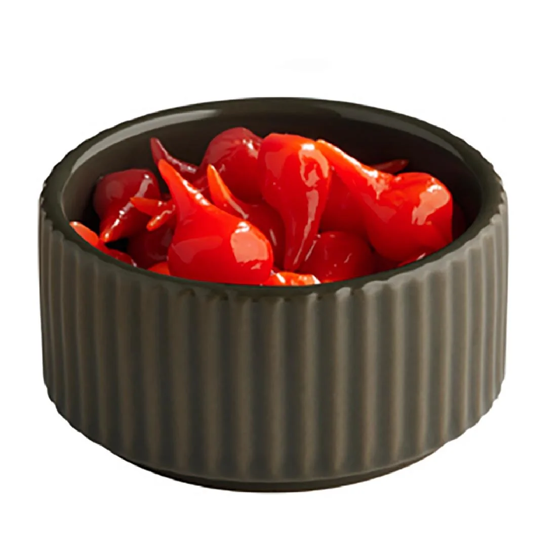 APS THE GRID Porcelain Bowls Brown 70ml (6 Pack) - Image 2
