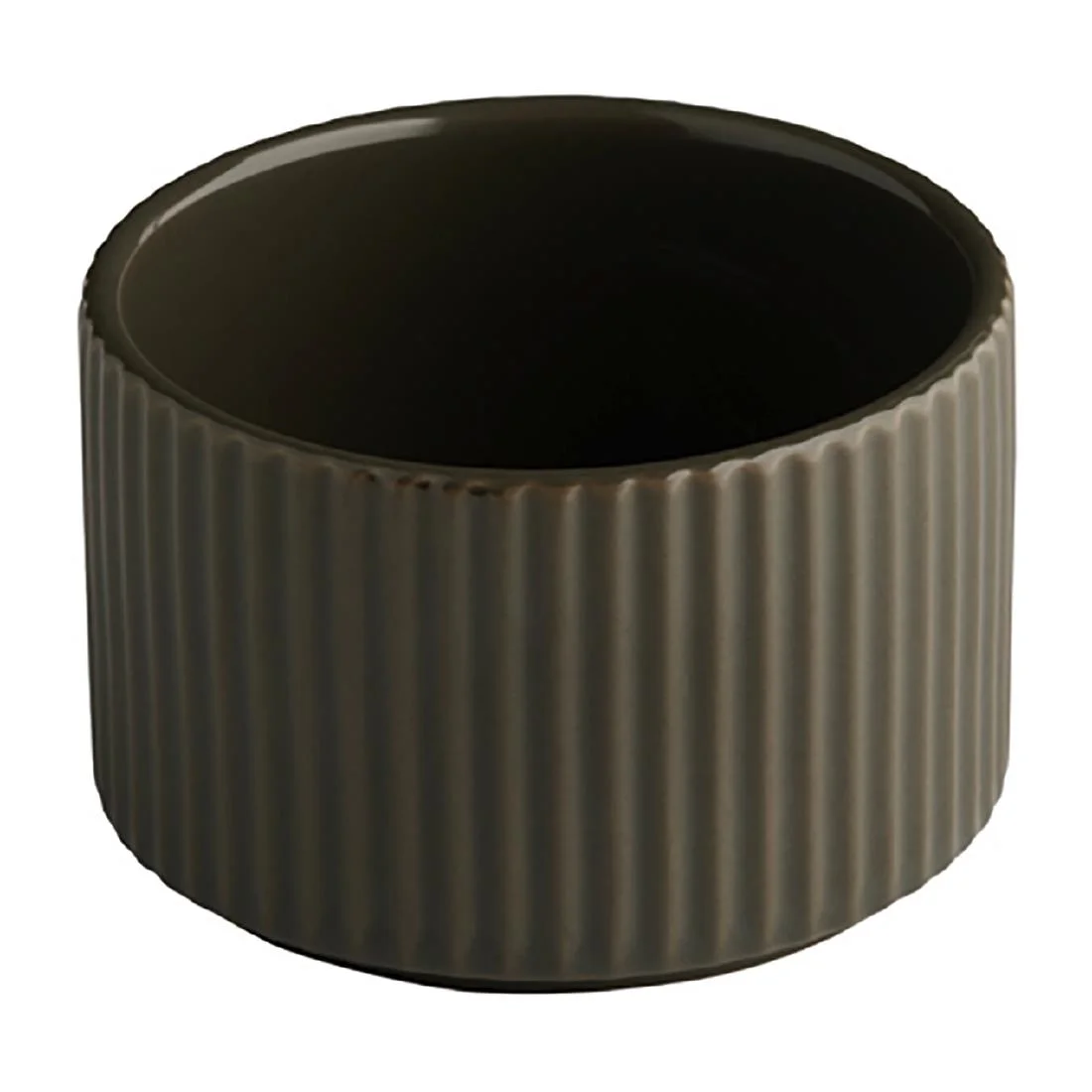 APS THE GRID Porcelain Bowl Brown 200ml (6 Pack)