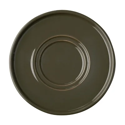 APS THE GRID Porcelain Saucers Brown 160mm (6 Pack) - Image 5