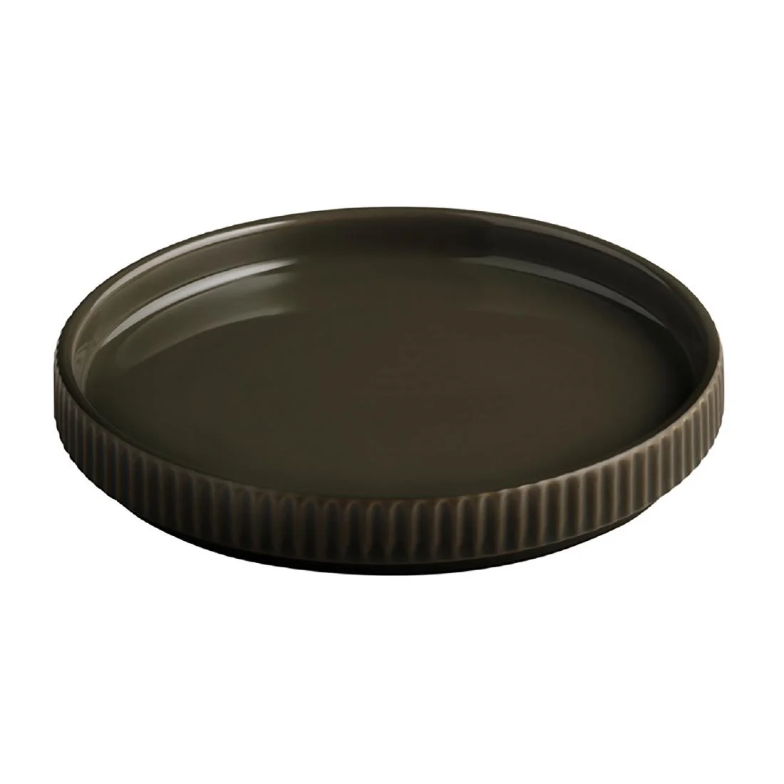 APS THE GRID Porcelain Plates Brown 160mm (6 Pack) - Image 2