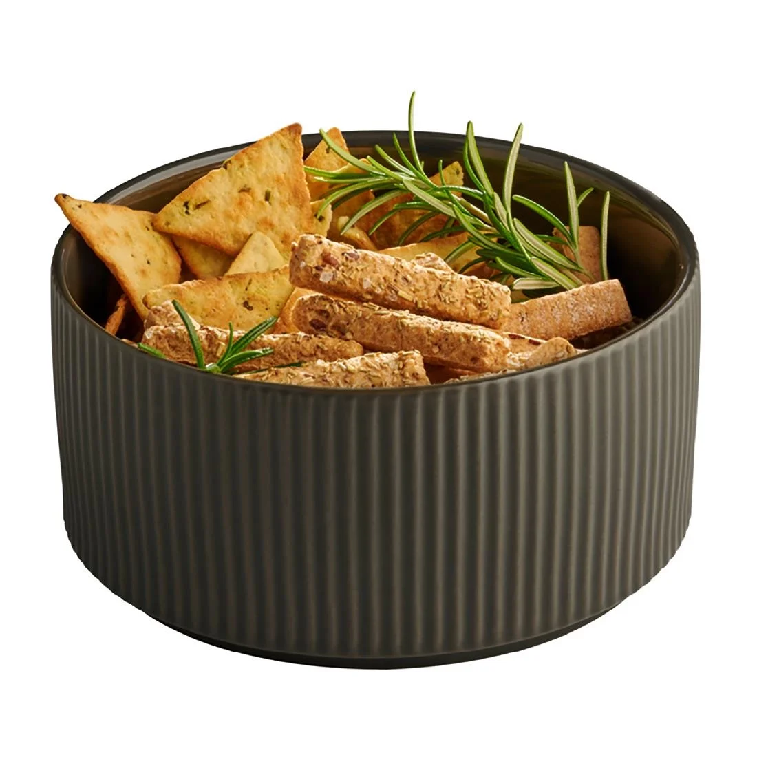 APS THE GRID Porcelain Bowls Brown 1.6Ltr (6 Pack) - Image 2