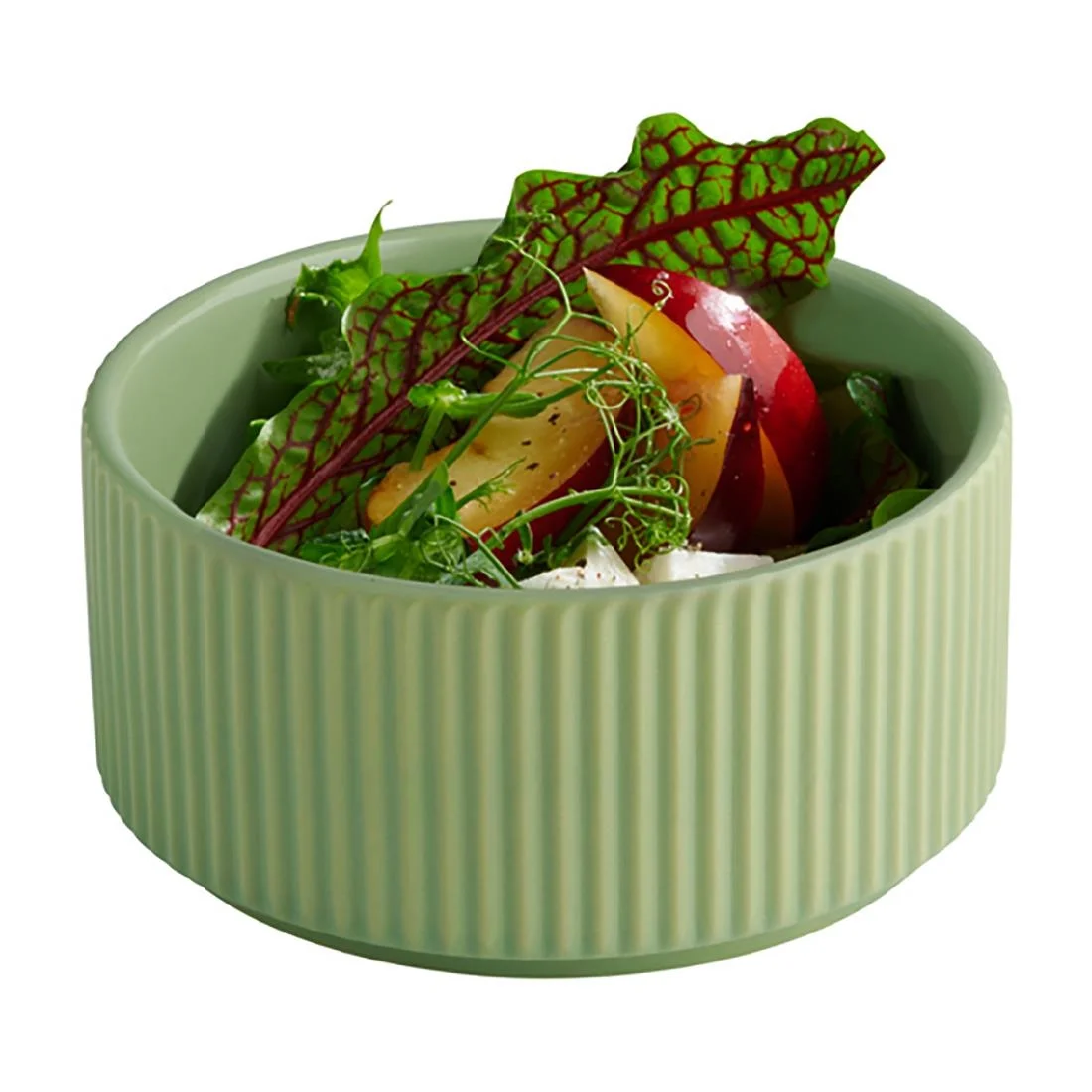 APS THE GRID Porcelain Bowls Sage 125mm (6 Pack) - Image 2