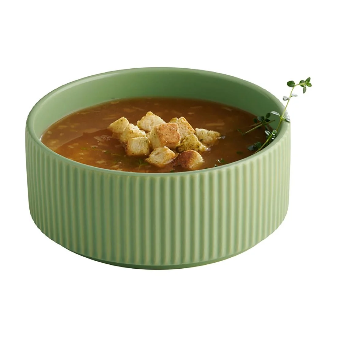 APS THE GRID Sage Porcelain Bowls 140mm (6 Pack) - Image 2