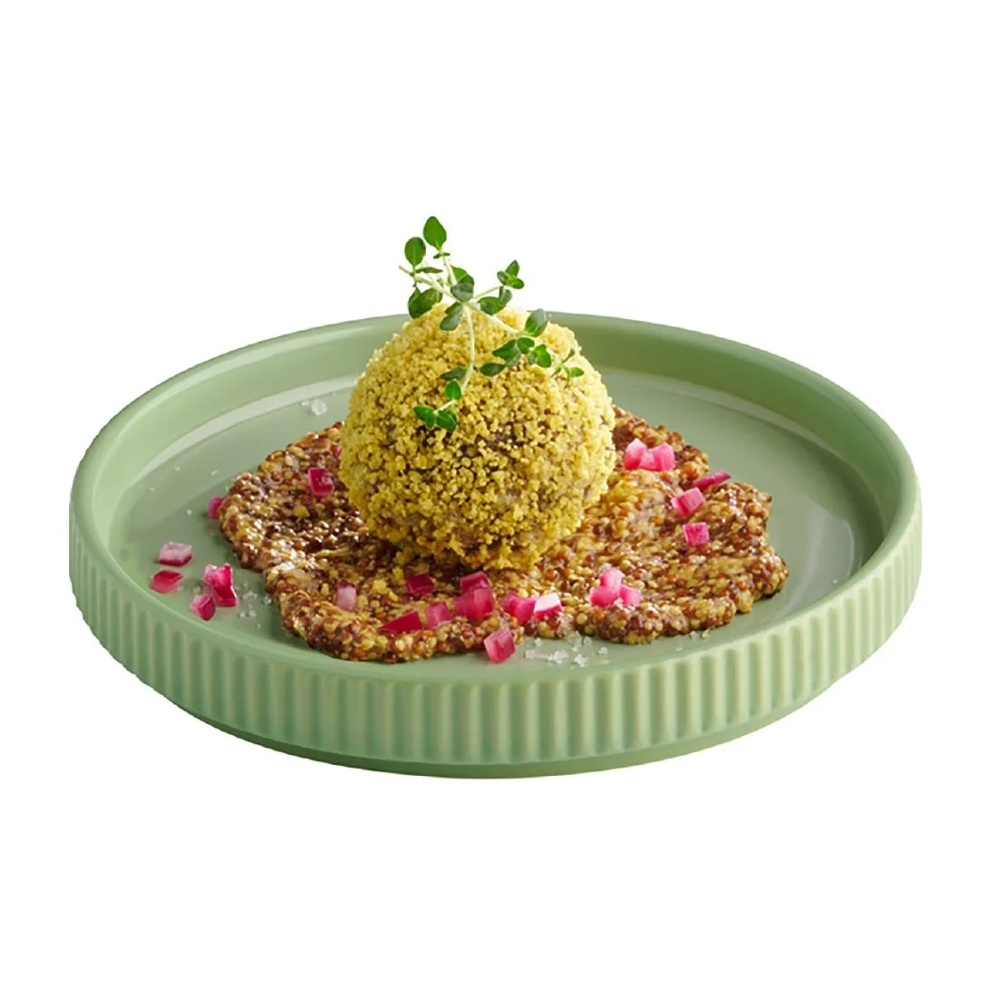 APS THE GRID Sage Porcelain Plates 160mm (6 Pack) - Image 2
