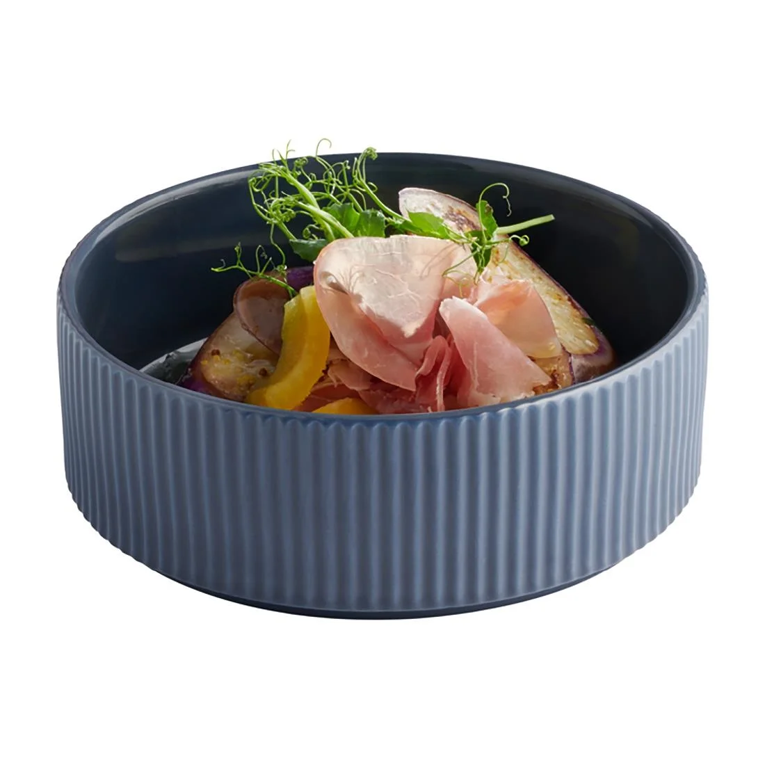 APS THE GRID Porcelain Bowls Marine 160mm (6 Pack) - Image 2
