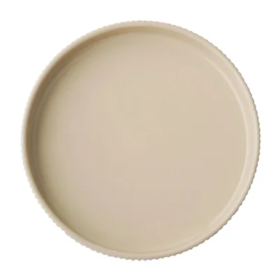 APS THE GRID Porcelain Walled Plates Sand 200mm (3 Pack) - Image 3