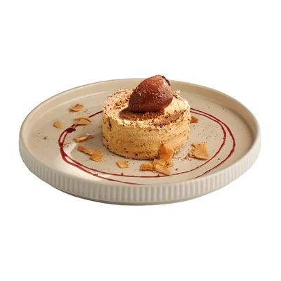 APS THE GRID Porcelain Plates Sand 230mm (3 Pack) - Image 2