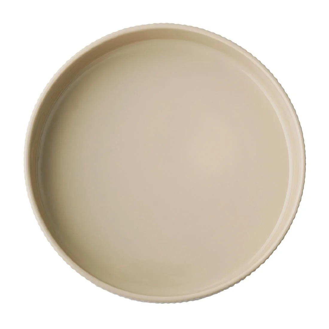 APS THE GRID Porcelain Walled Plates Sand 230mm (3 Pack) - Image 3