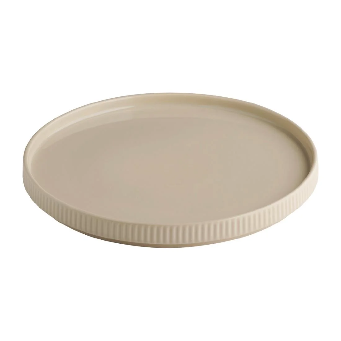 APS THE GRID Porcelain Plates Sand 260mm (3 Pack) - Image 2