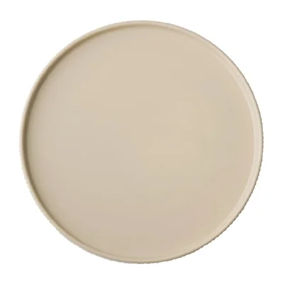 APS THE GRID Porcelain Plates Sand 260mm (3 Pack) - Image 3