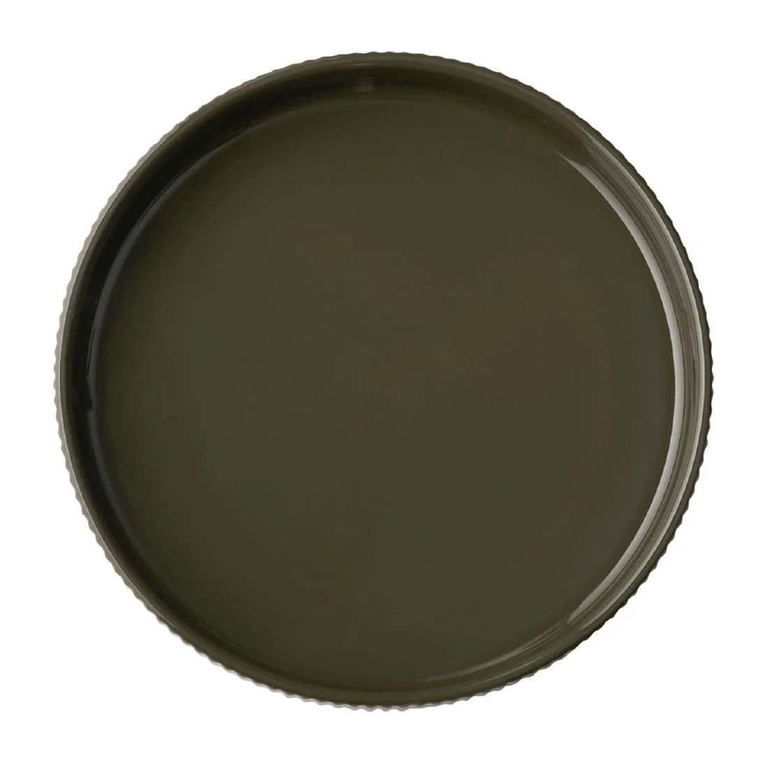 APS THE GRID Porcelain Walled Plates Brown 200mm (3 Pack) - Image 3
