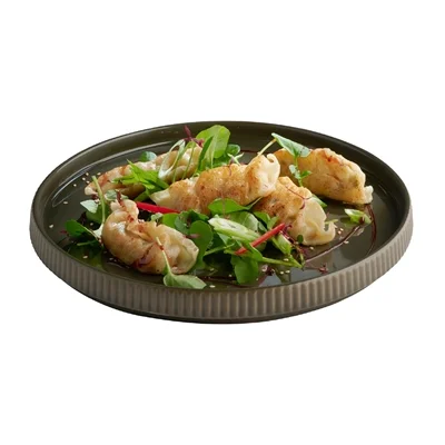APS THE GRID Porcelain Plates Brown 230mm (3 Pack) - Image 2