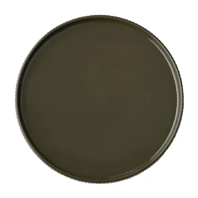 APS THE GRID Porcelain Plates Brown 230mm (3 Pack) - Image 3