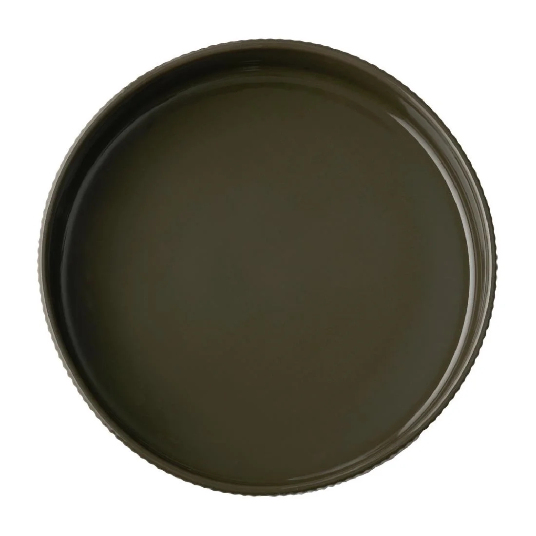 APS THE GRID Porcelain Walled Plates Brown 230mm (3 Pack) - Image 3