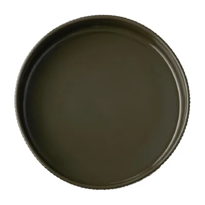 APS THE GRID Porcelain Walled Plates Brown 230mm (3 Pack) - Image 3