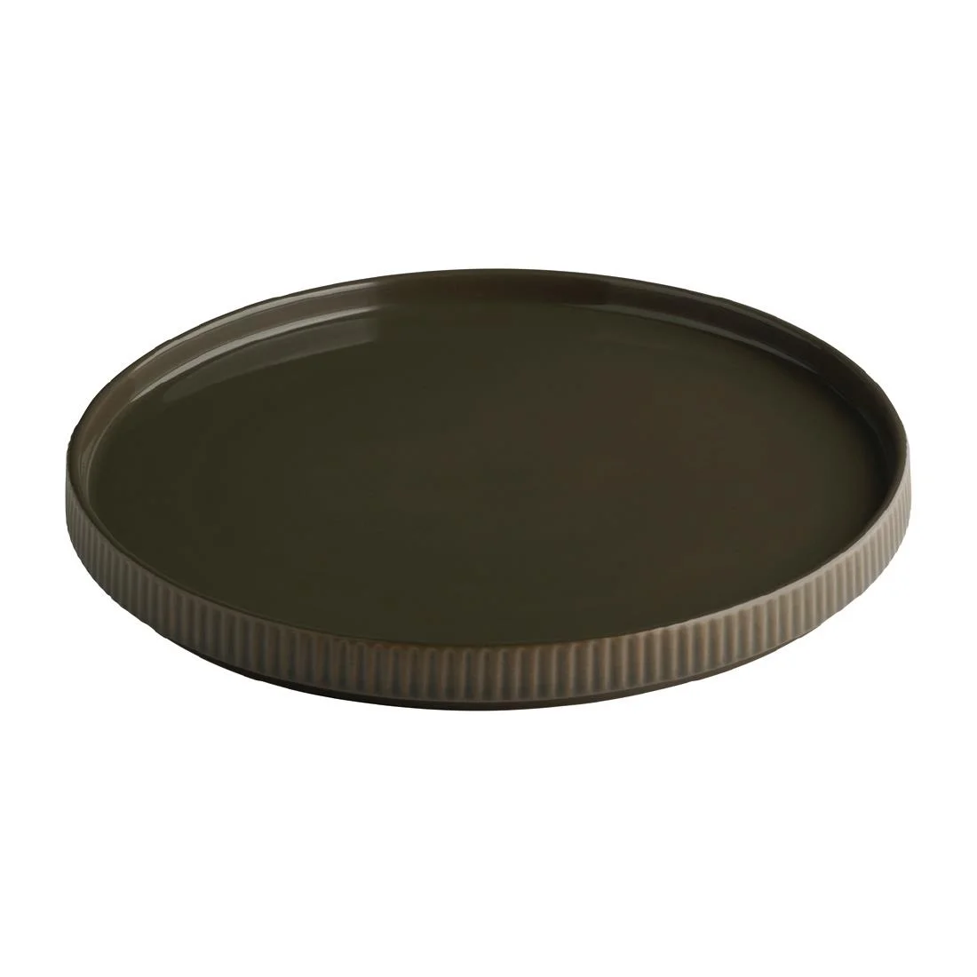 APS THE GRID Porcelain Plates Brown 260mm (3 Pack) - Image 2
