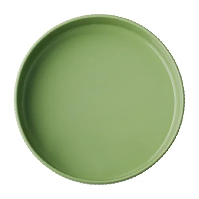 APS THE GRID Porcelain Walled Plates Sage 230mm (3 Pack) - Image 3