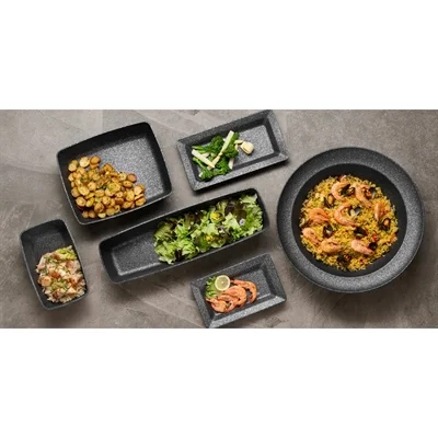 APS FROSTFIRE Black & Silver Non-Stick Tray GN 1/3 325x176mm - Image 4
