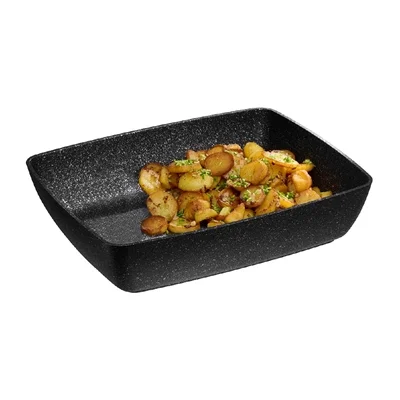 APS FROSTFIRE Black & Silver Non-Stick Bowl GN 1/2 325x265mm - Image 2
