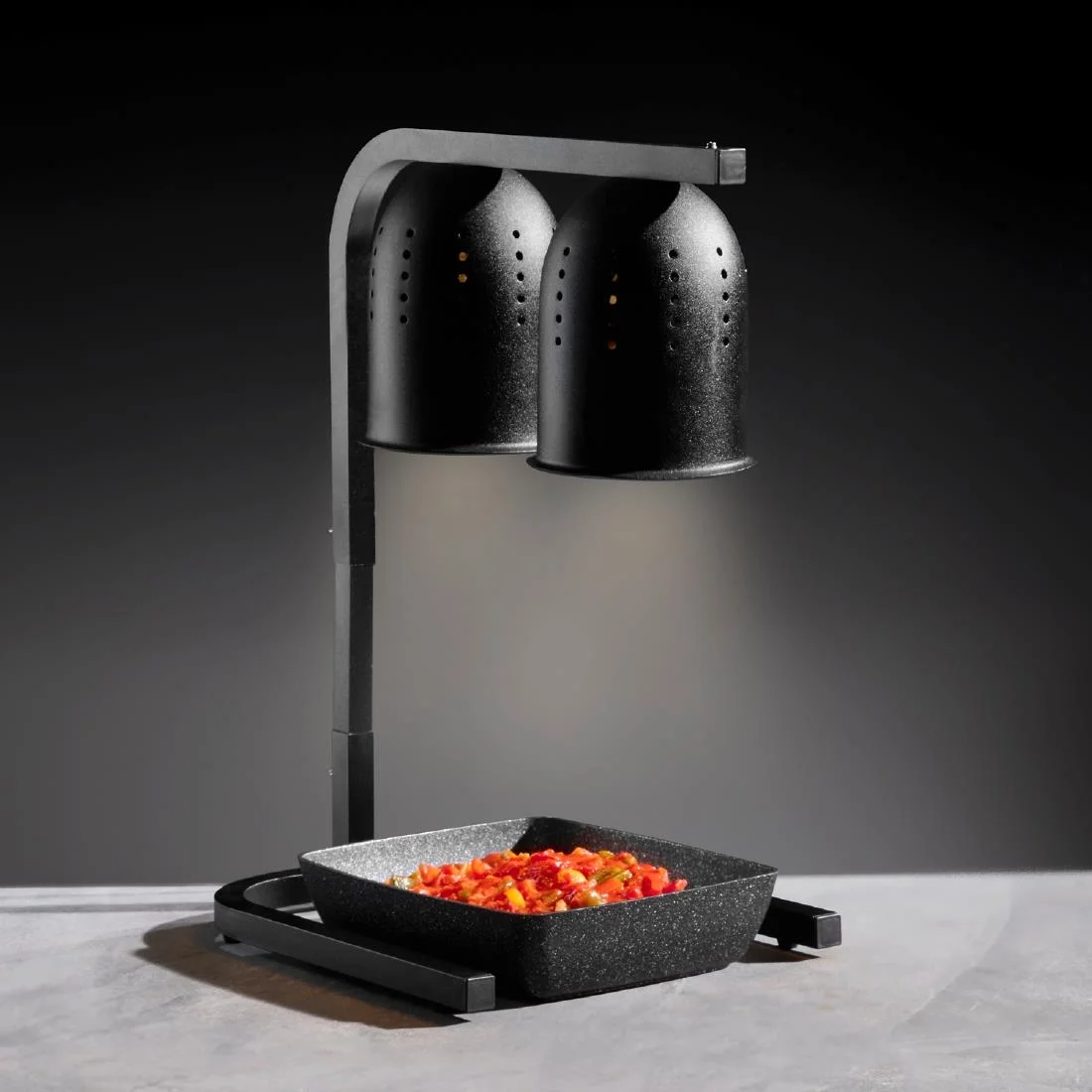 APS FROSTFIRE Black & Silver Non-Stick Bowl GN 1/2 325x265mm - Image 4