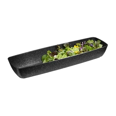 FROSTFIRE Black & Silver Non-Stick Bowl GN 2/4 530x162mm - Image 2