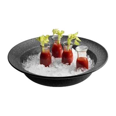 APS FROSTFIRE Black & Silver Non-Stick Coated Bowl 450mm - Image 3