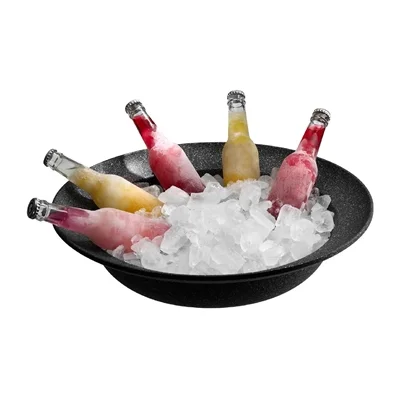 APS FROSTFIRE Black & Silver Non-Stick Coated Bowl 450mm - Image 4