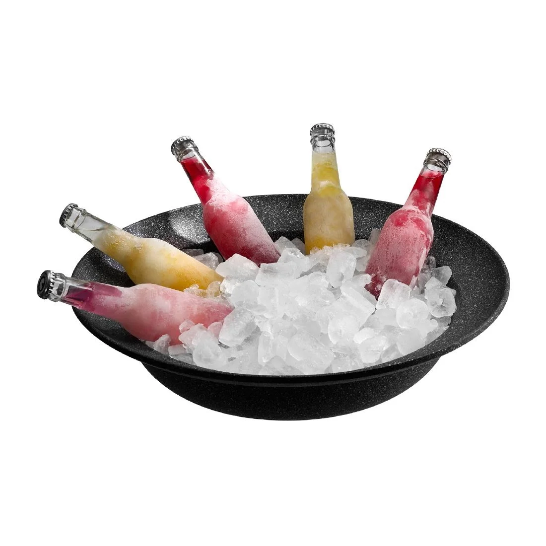APS FROSTFIRE Black & Silver Non-Stick Coated Bowl 450mm - Image 4