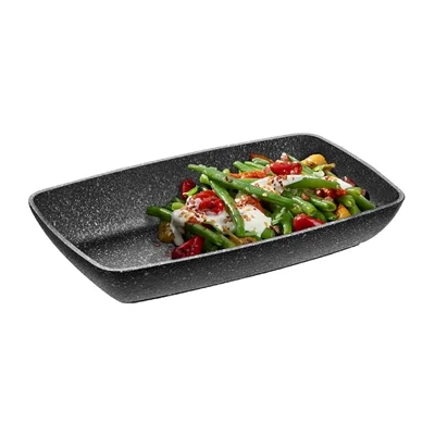 APS FROSTFIRE Black & Silver Non-Stick Bowl GN 1/4 265x162mm - Image 2