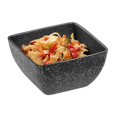APS FROSTFIRE Black & Silver Non-Stick Bowl 125x125mm - Image 2