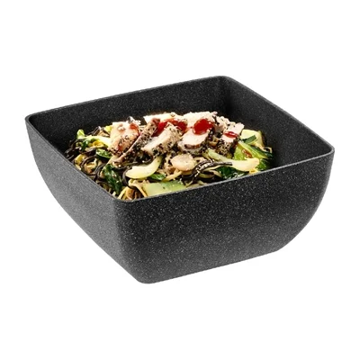 APS FROSTFIRE Black & Silver Non-Stick Bowl 300x300mm - Image 2