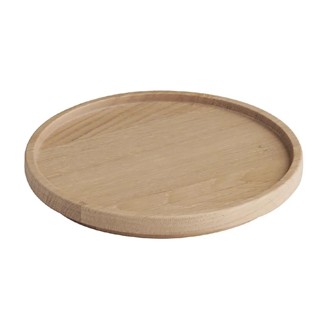 APS THE GRID Lacquered Oak Wood Plate 140mm - Image 3