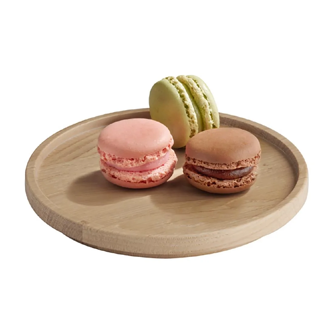 APS THE GRID Lacquered Oak Wood Plate 140mm - Image 4