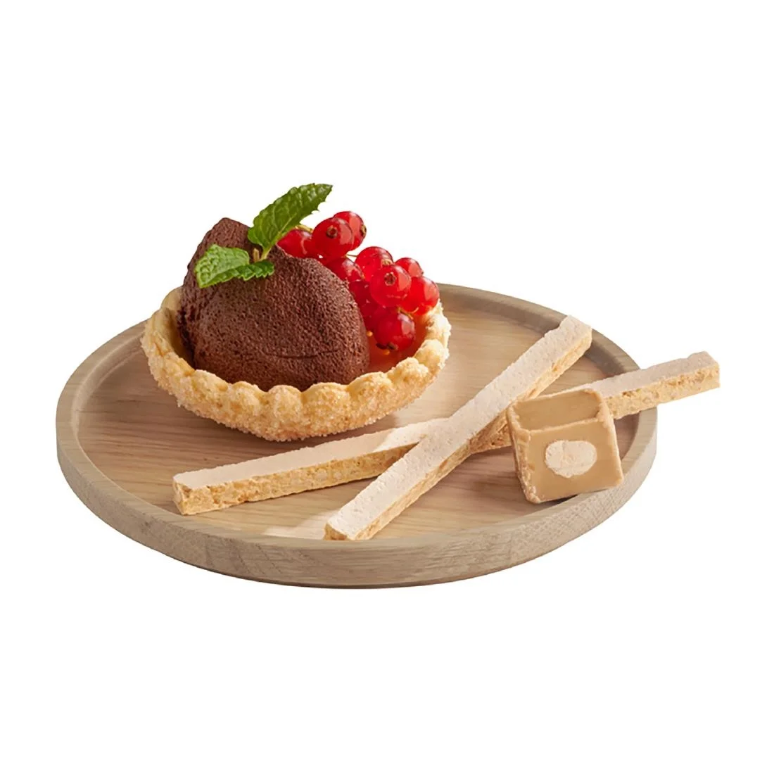 APS THE GRID Lacquered Oak Wood Plate 160mm - Image 2