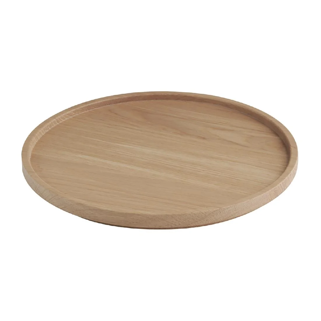 APS THE GRID Lacquered Oak Wood Plate 200mm - Image 2