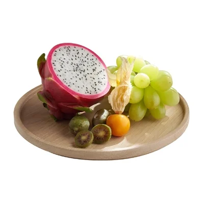 APS THE GRID Lacquered Oak Wood Plate 200mm - Image 2