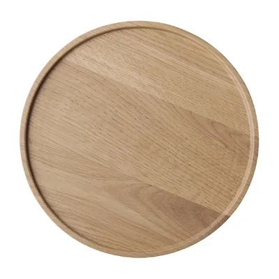 APS THE GRID Lacquered Oak Wood Plate 200mm - Image 3