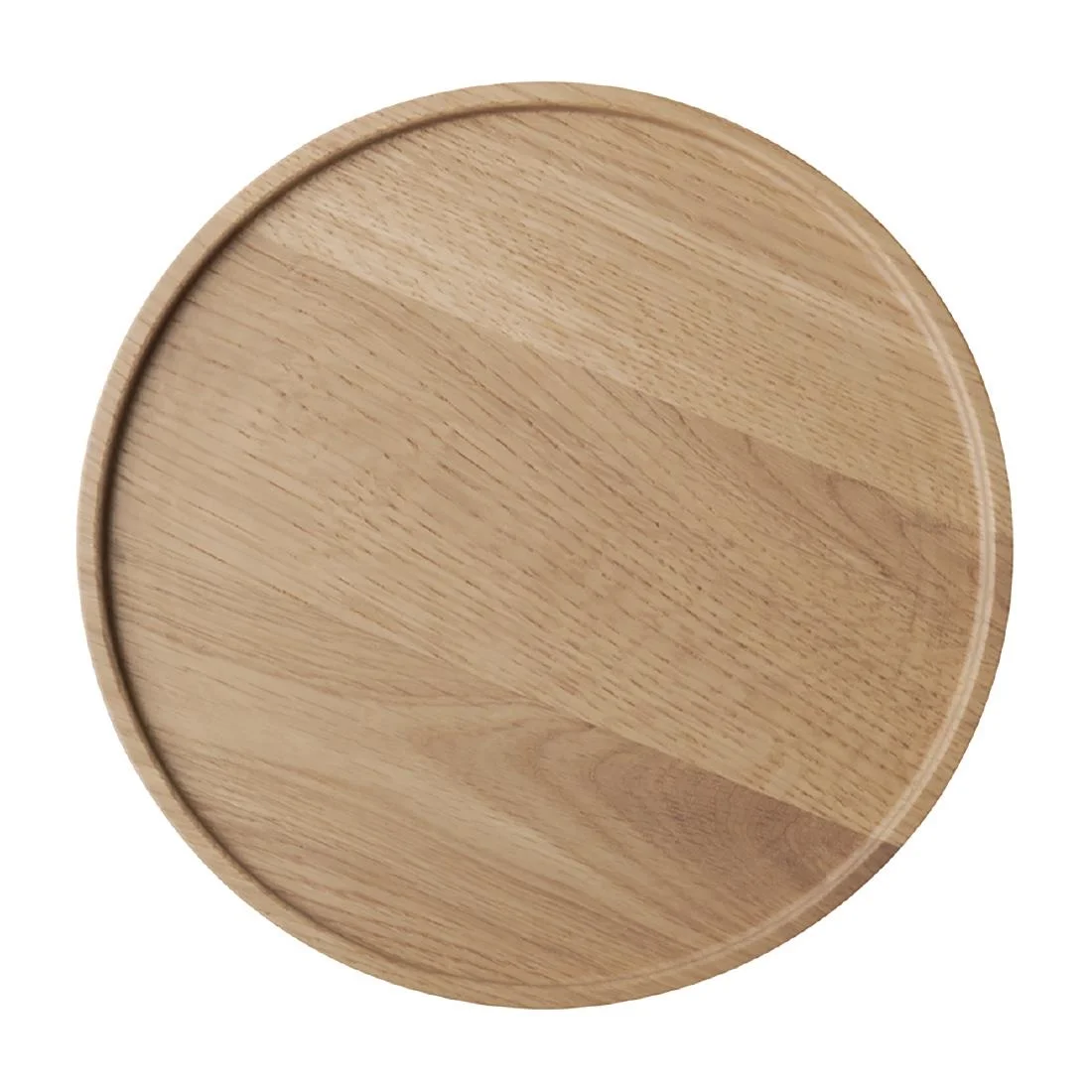 APS THE GRID Lacquered Oak Wood Plate 200mm