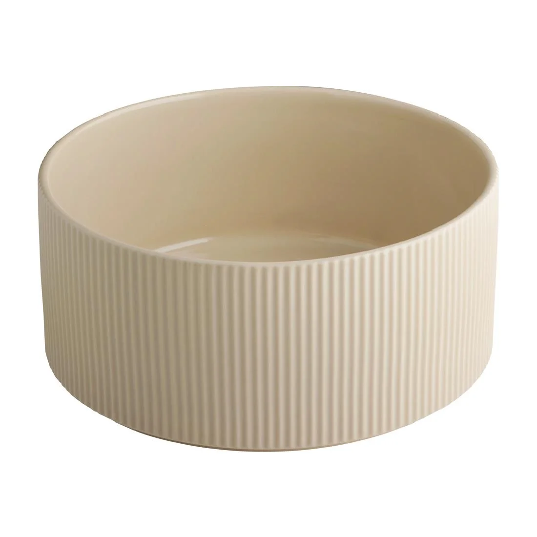 APS THE GRID Porcelain Bowl Sand 2.5Ltr