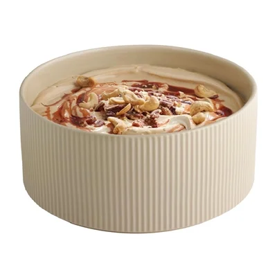 APS THE GRID Porcelain Bowl Sand 2.5Ltr - Image 2