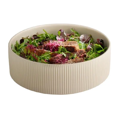 APS THE GRID Porcelain Bowl Sand 2.5Ltr - Image 2