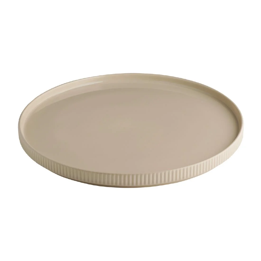 APS THE GRID Porcelain Plate Sand 320mm - Image 2
