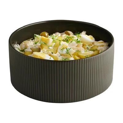 APS THE GRID Porcelain Bowl Brown 2.5Ltr - Image 2