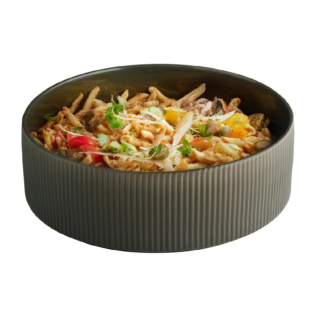 APS THE GRID Porcelain Bowl Brown 2.5Ltr - Image 3
