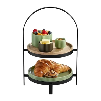 APS THE GRID Metal Serving Rack Black 235x205mm - Image 2